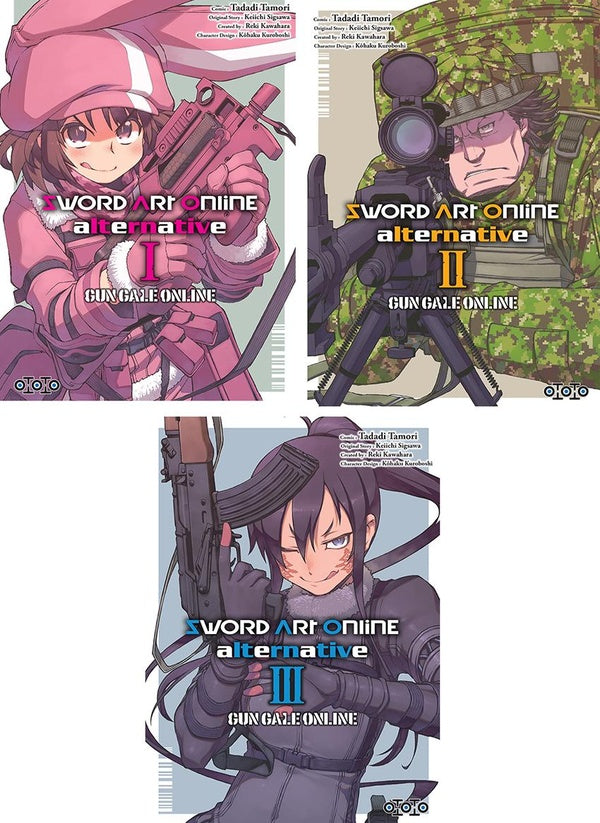Sword Art Online Alternative - Gun Gale Online : Tome 1 à 3