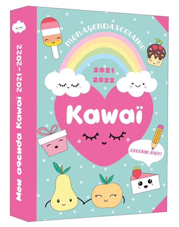 Mon agenda scolaire kawaï colorie-moi (édition 2021/2022) - flash vidéo