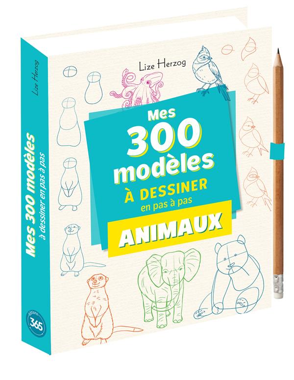 Mes 300 modèles d'animaux à dessiner en pas à pas - flash vidéo