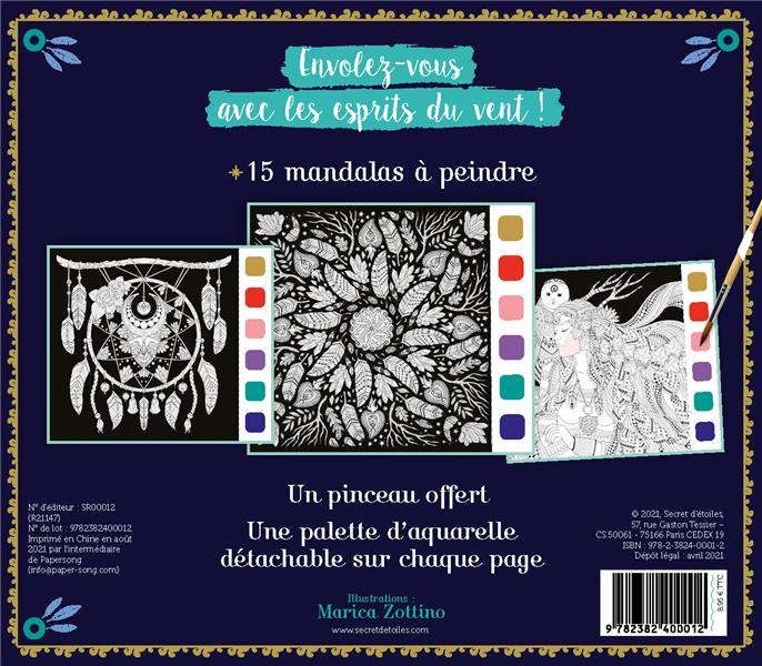 Mes mandalas à peindre : esprits du vent