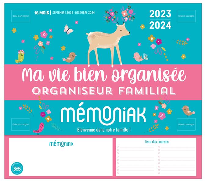 Mémoniak : organiseur familial : ma vie bien organisée : de septembre à décembre (édition 2023/2024)