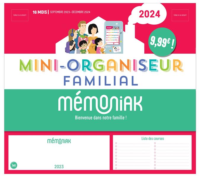 Mémoniak : mini-organiseur familial : de septembre à décembre (édition 2023/2024)