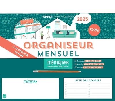 Mémoniak : Organiseur familial à accrocher : De stepmbre à décembre (édition 2025)