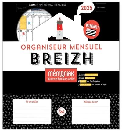Mémoniak : organiseur mensuel breizh : De septembre à décembre (édition 2025)