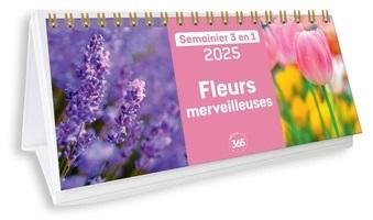 Semainier 3 en 1 : Fleurs merveilleuses (édition 2025) - flash vidéo