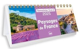 Semainier 3 en 1 : Paysages de France (édition 2025) - flash vidéo