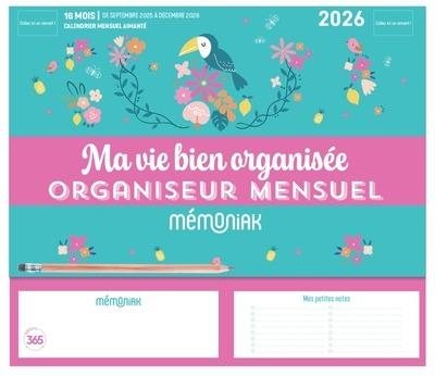 Mémoniak : Ma vie bien organisée : Organiseur mensuel : De septembre à décembre (édition 2025/2026)