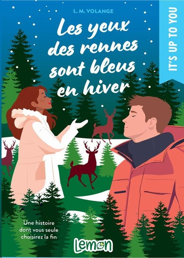 Les yeux des rennes sont bleus en hiver