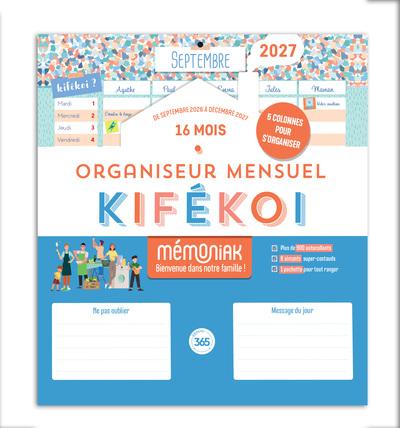 Mémoniak : Organiseur mensuel kifékoi : De septembre à décembre (édition 2026/2027)