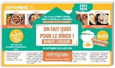 On fait quoi pour le diner au robot-cuiseur à aimanter sur le frigo (édition 2025/2026)