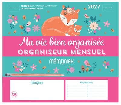 Mémoniak : Organisateur mensuel : Ma vie bien organisée : De Septembre à décembre (édition 2026/2027)