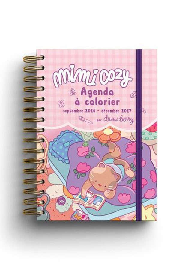 Agenda mimi cozy à colorier by Draw Berry : De septembre à décembre (édition 2026/2027)