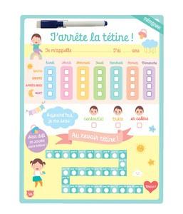 Tableau effaçable : J'arrête la tétine !