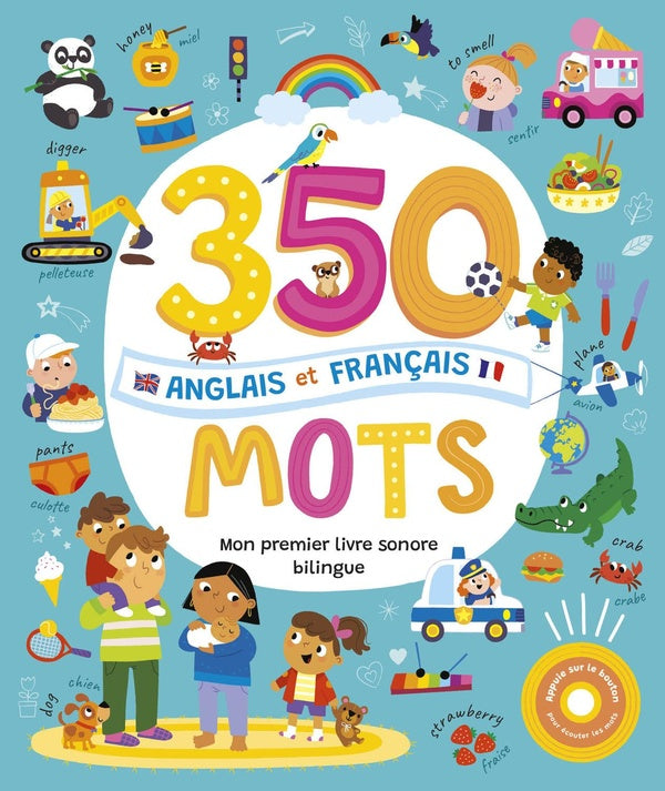Mon premier livre sonore bilingue : 350 mots anglais et français - flash vidéo