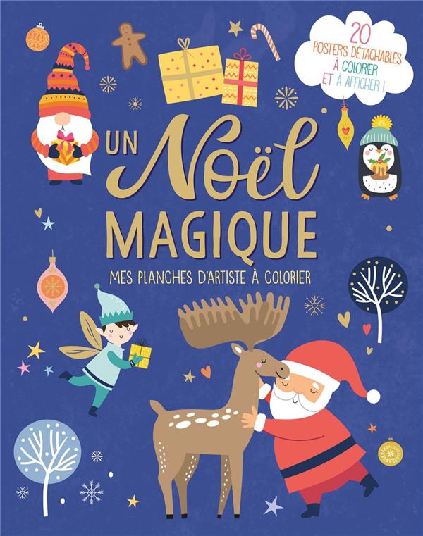 Mes planches d'artiste à colorier : un Noël magique - flash vidéo