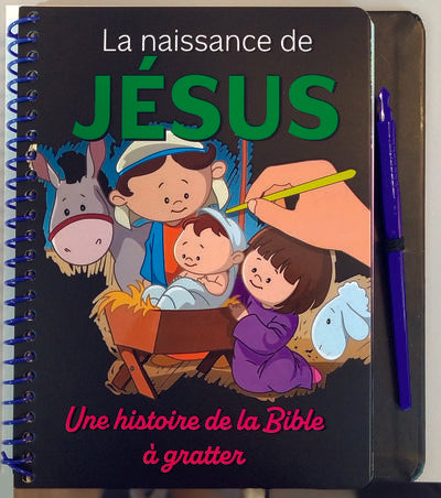 La naissance de Jésus : Une histoire de la Bible à gratter