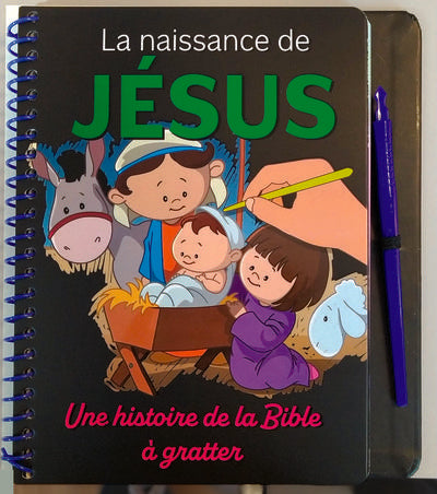 La naissance de Jésus : Une histoire de la Bible à gratter