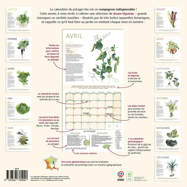 Le calendrier du potager bio (édition 2027)