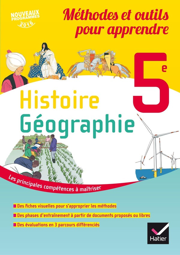 Méthodes et outils pour apprendre ; histoire-géographie ; 5e ; cahier de l'élève