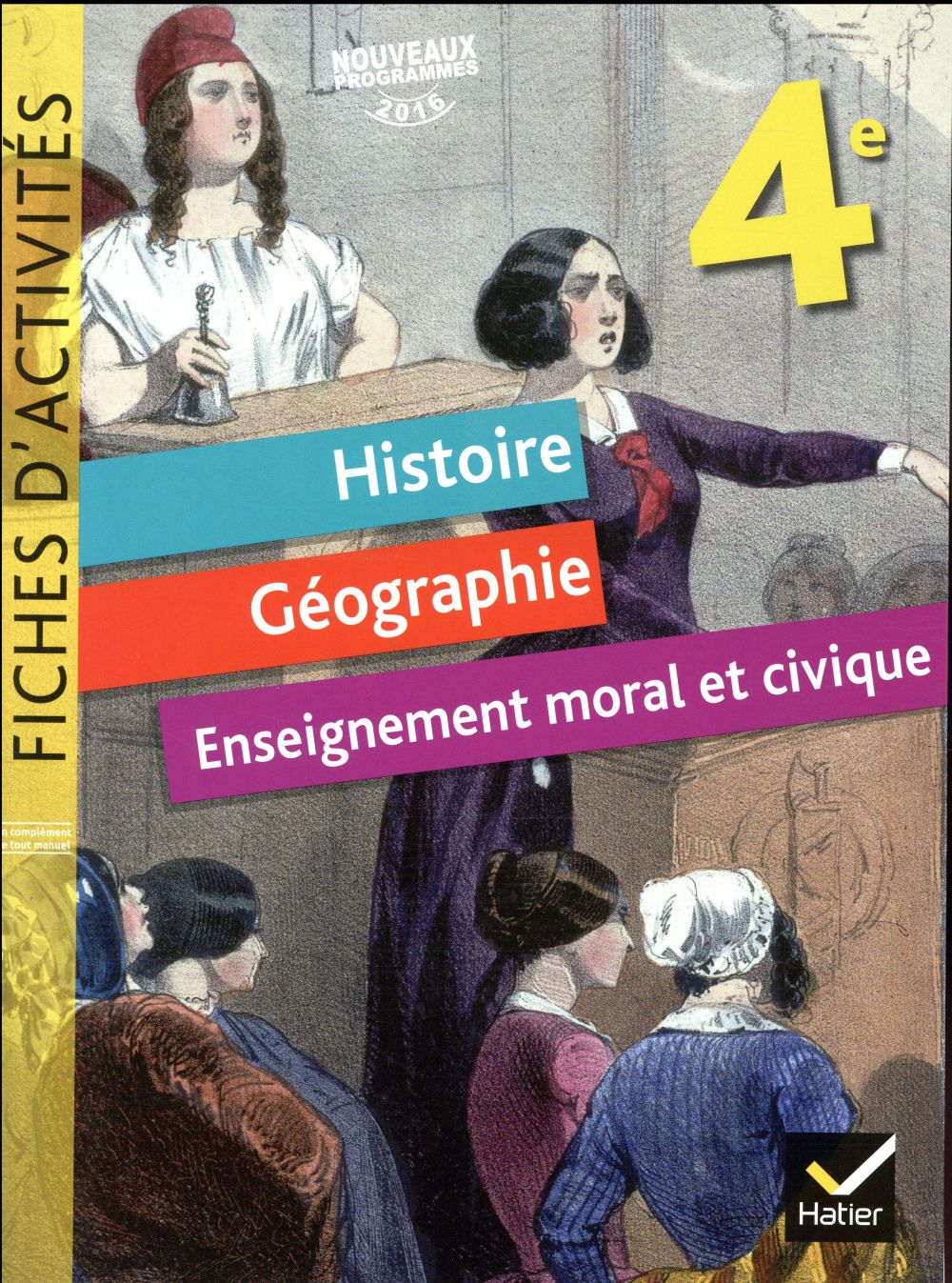 Histoire-géographie-EMC ; 4e ; fiches d'activités
