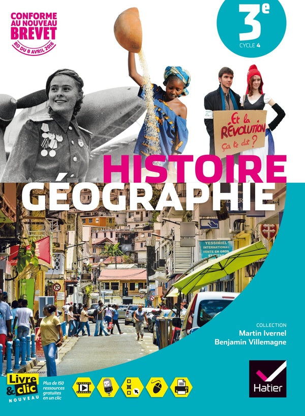 Histoire-géographie ; manuel de l'élève ; 3ème ; grand format (édition 2016)