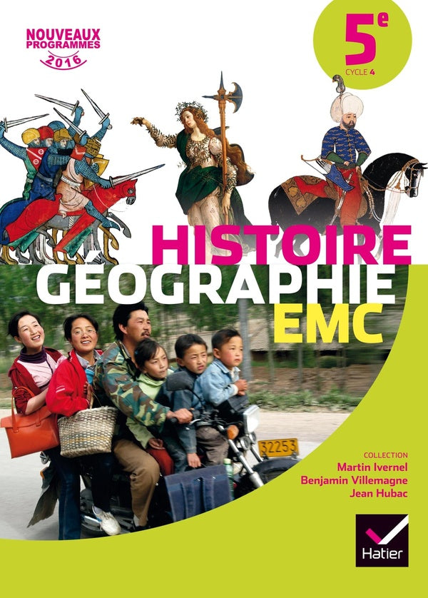 Histoire-géographie EMC ; 5ème ; manuel de l'élève (édition 2016)