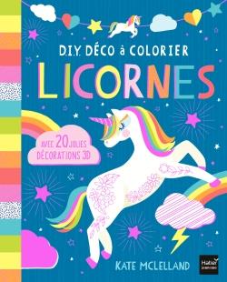 Licornes ; D.I.Y déco à colorier
