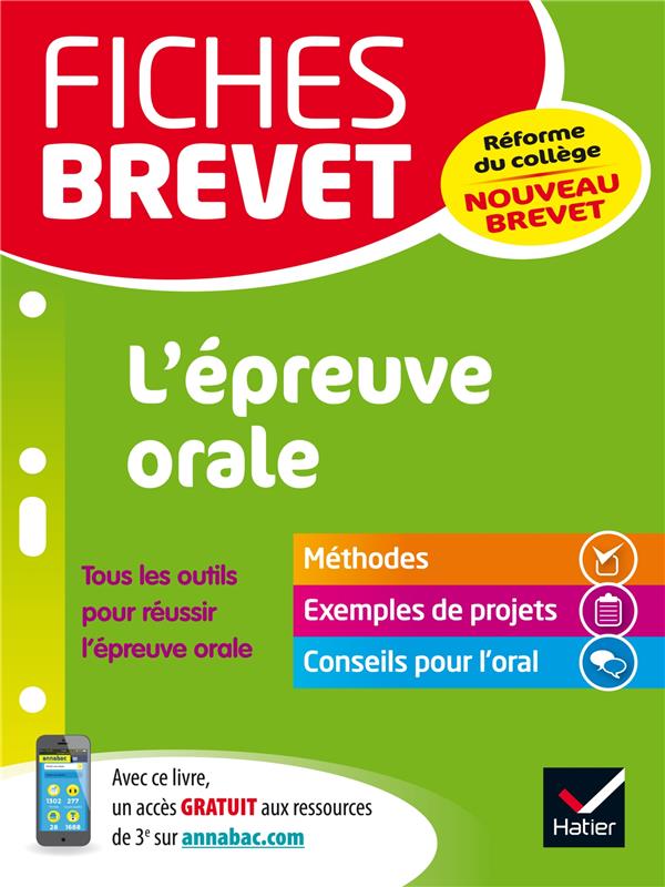 Fiches brevet : l'épreuve orale