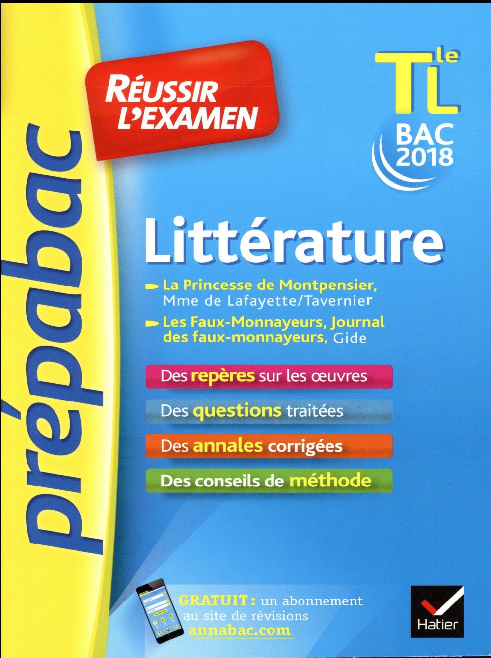 Prépabac : littérature ; Tle L (édition 2018)