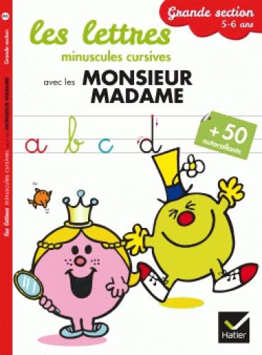 Les lettres minuscules ; grande section