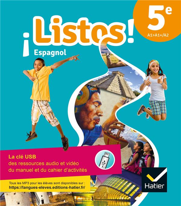 ¡Listos! : espagnol ; 5e ; clé USB classe (édition 2021)