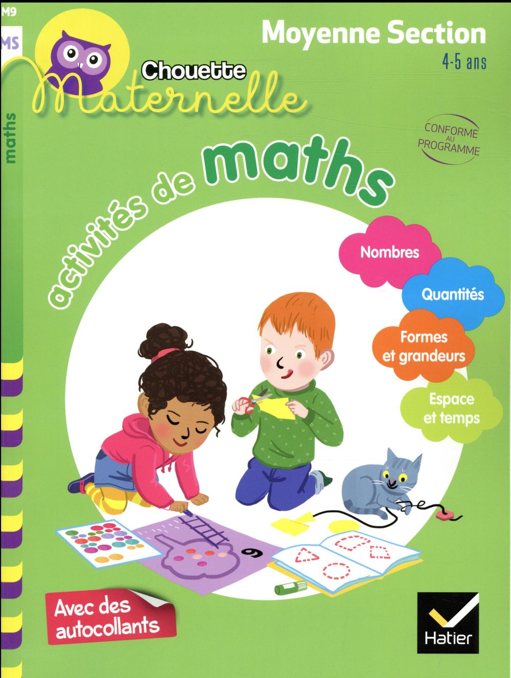 Chouette maternelle Tome M9 : Activités de maths ; MS
