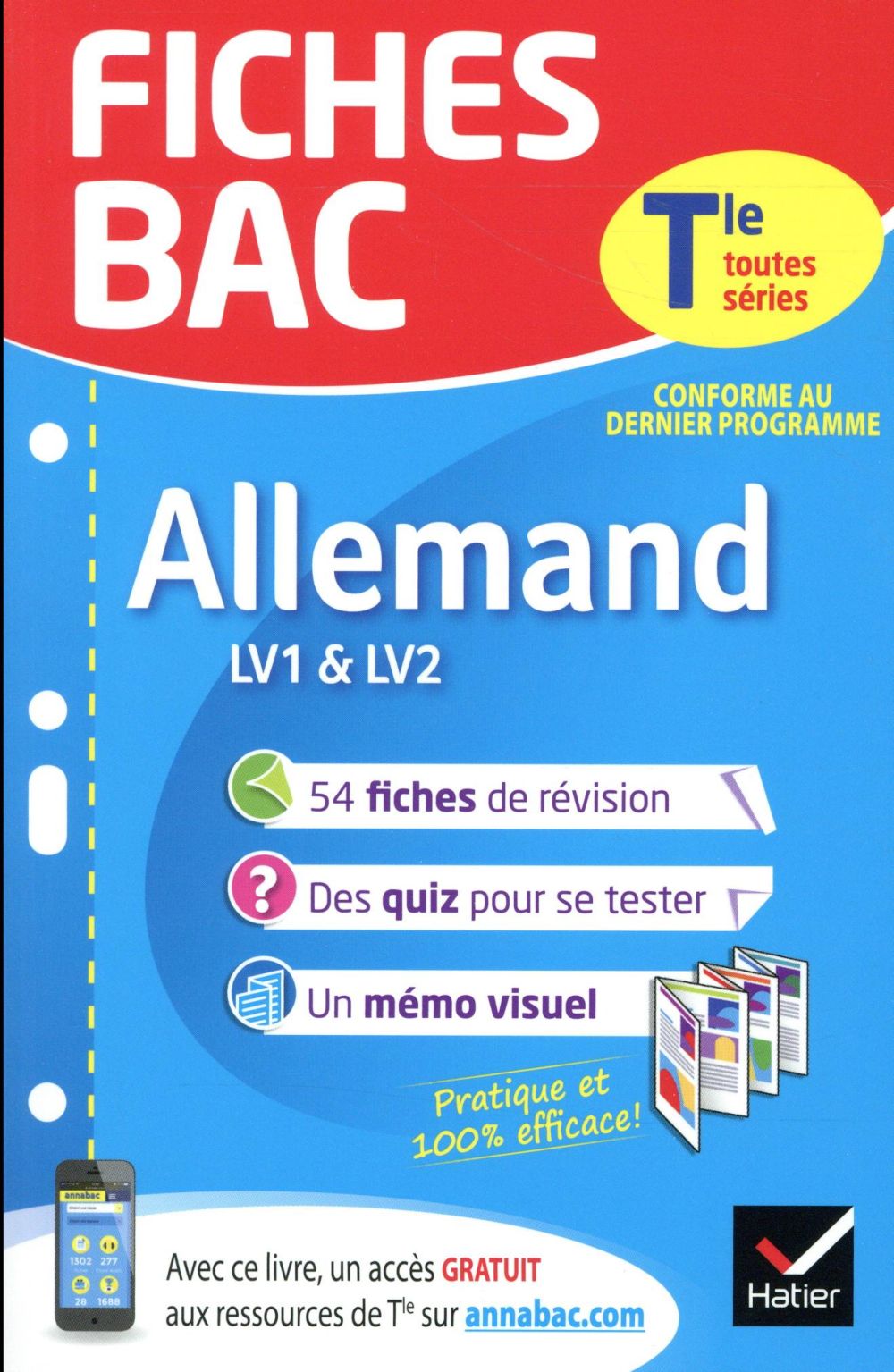 Fiches bac : allemand ; terminale (LV1 & LV2)