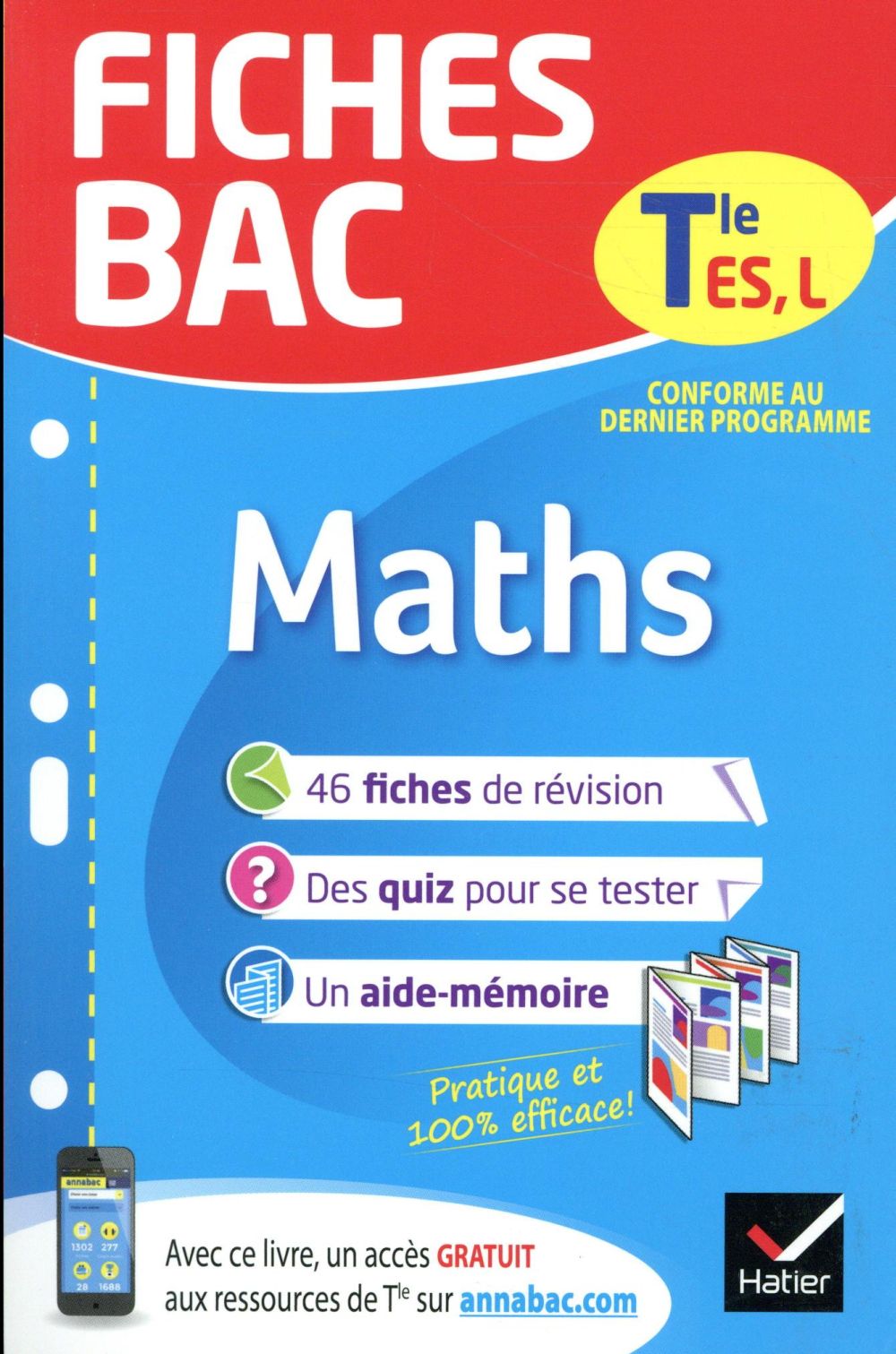 Fiches bac : mathématiques ; terminale ES, L
