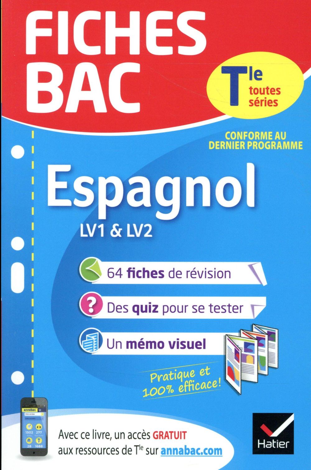 Fiches bac : espagnol ; terminale (LV1 & LV2)