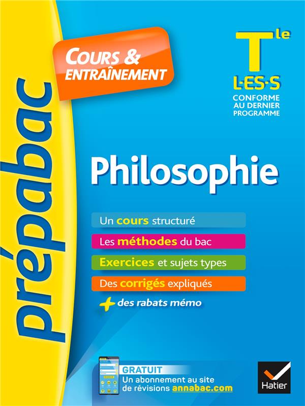 Prépabac : philosophie ; Terminales L, ES, S ; cours & entraînement