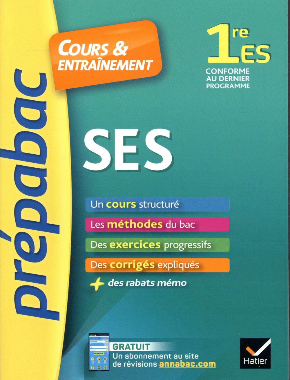 Prépabac cours & entraînement : SES ; 1re ES (édition 2019)