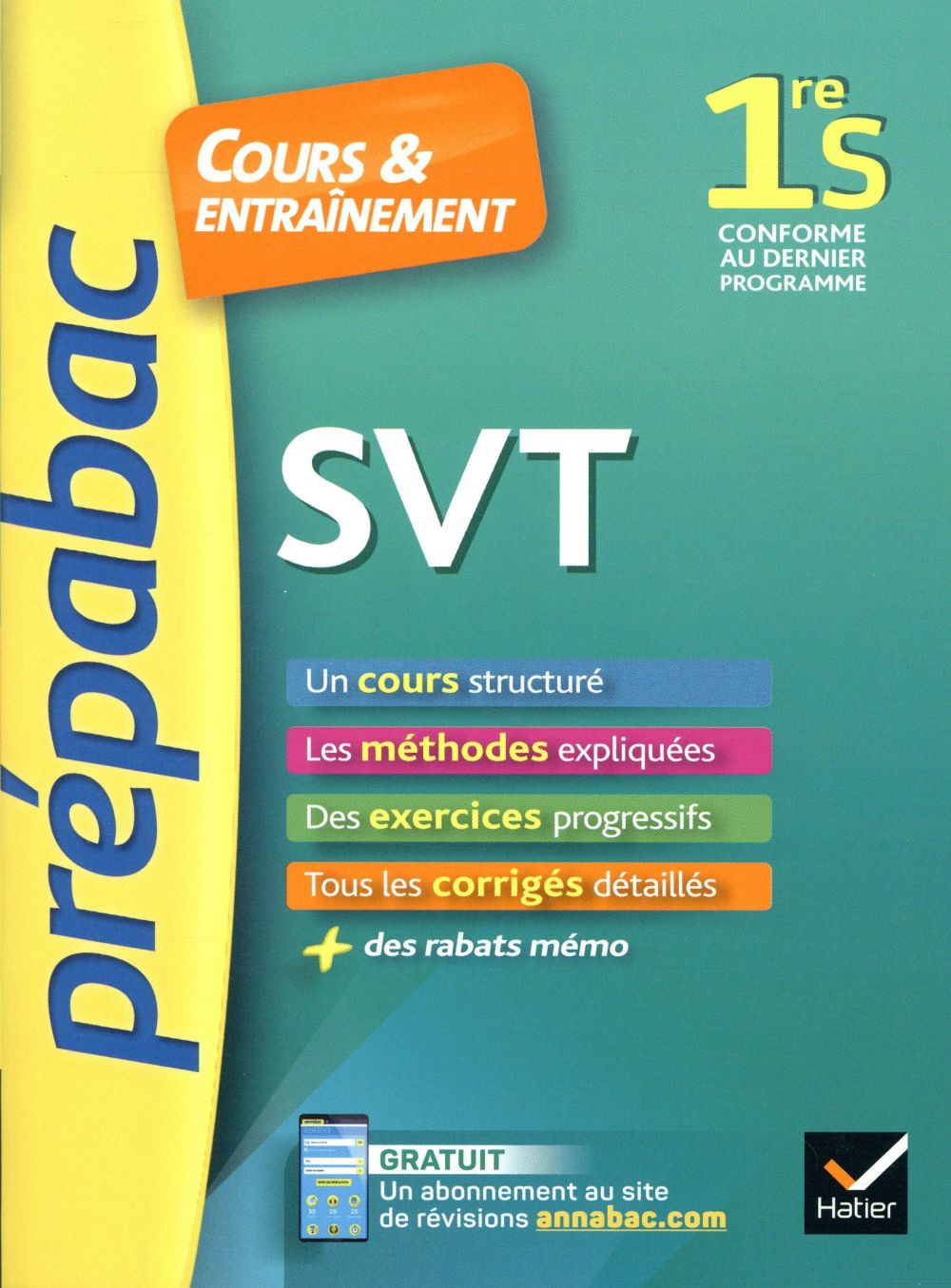 Prépabac cours & entraînement : SVT ; 1re S (édition 2019)