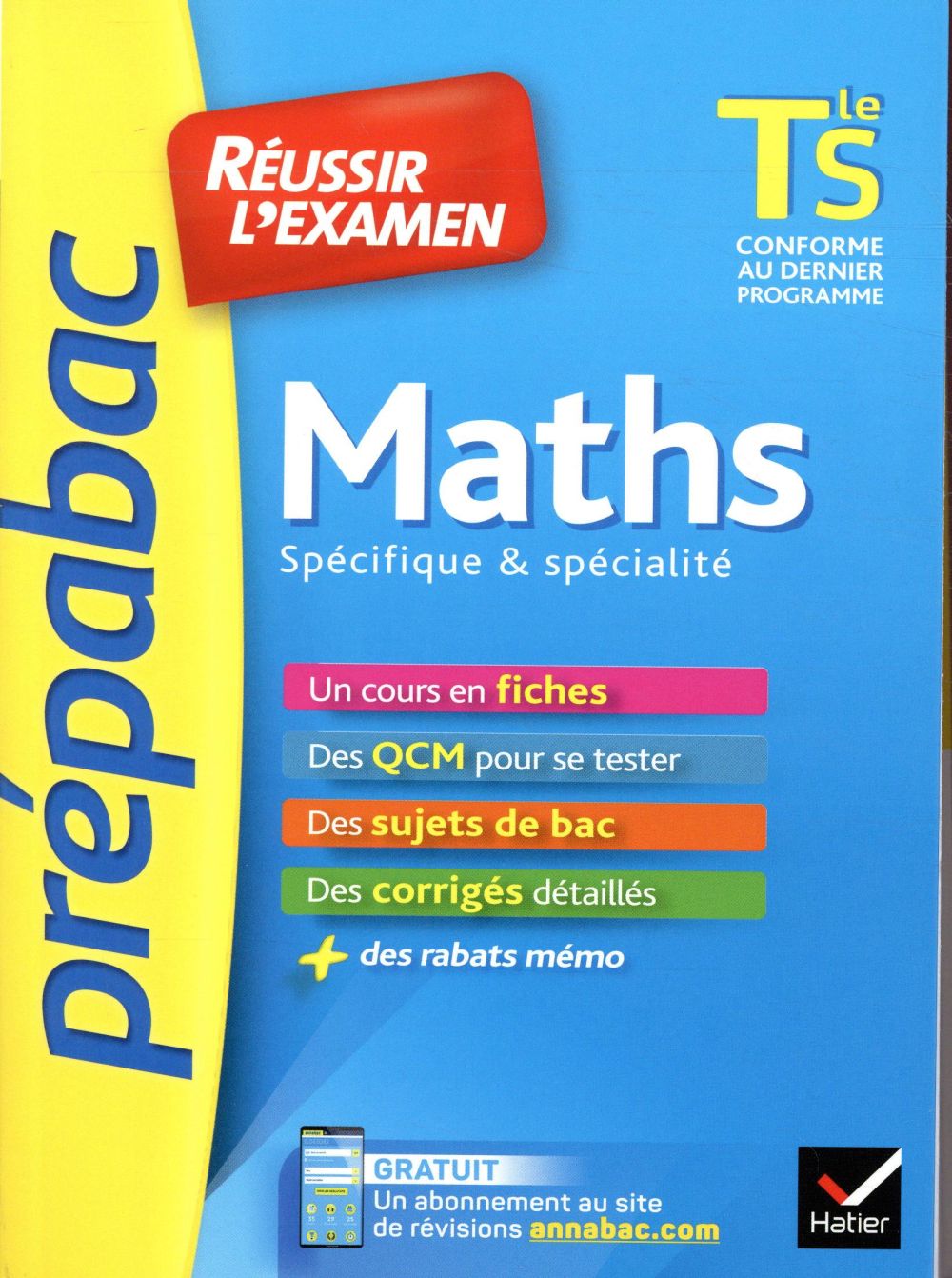 Prépabac réussir l'examen : maths ; terminale S ; spécifique & spécialité (édition 2019)