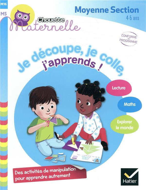 Chouette entraînement Tome 16 : je découpe, je colle, j'apprends ! moyenne section