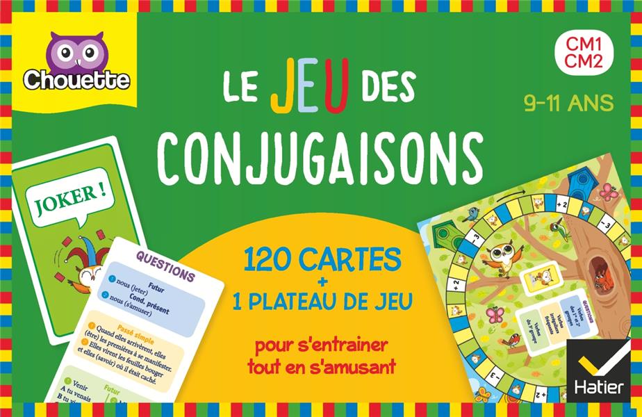 Chouette entraînement : Le jeu des conjugaisons ; CM1, CM2