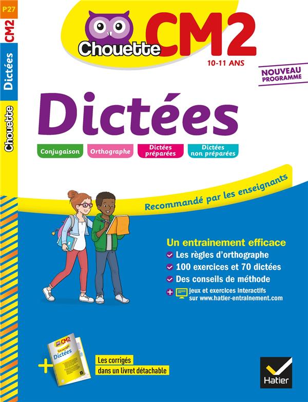 Chouette entraînement : dictées ; CM2
