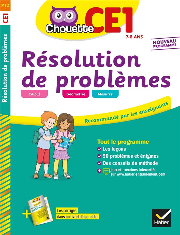 Chouette entraînement : résolution de problèmes ; CE1