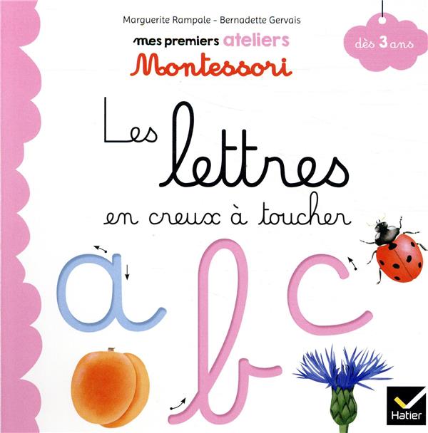 Mes premiers ateliers Montessori : les lettres en creux à toucher