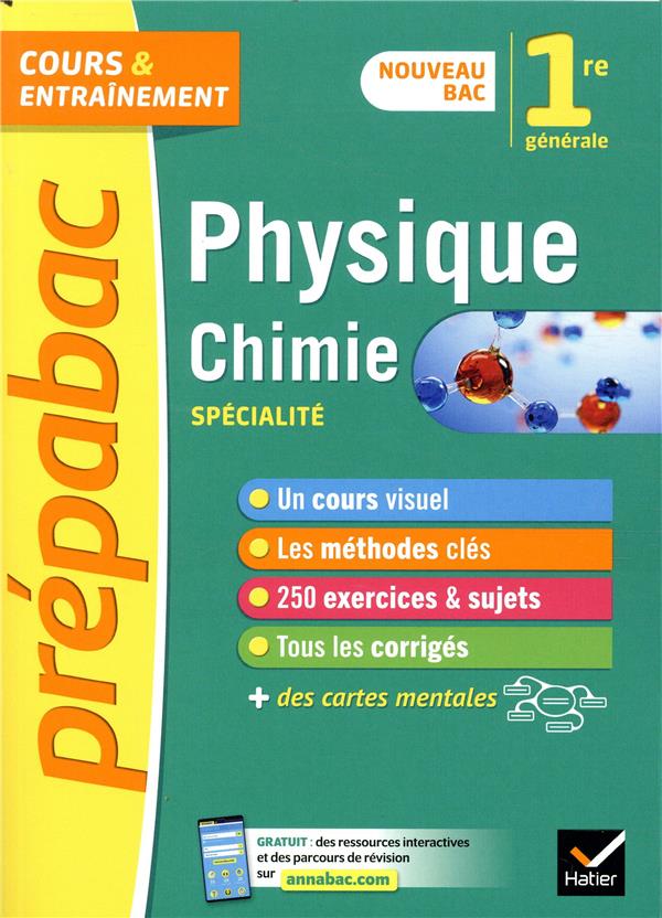 Prépabac cours & entraînement : physique-chimie ; 1re, spécialité (édition 2019)
