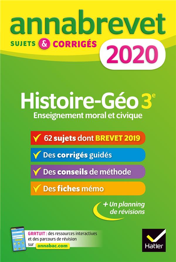 Annabrevet : histoire-géographie (édition 2020)