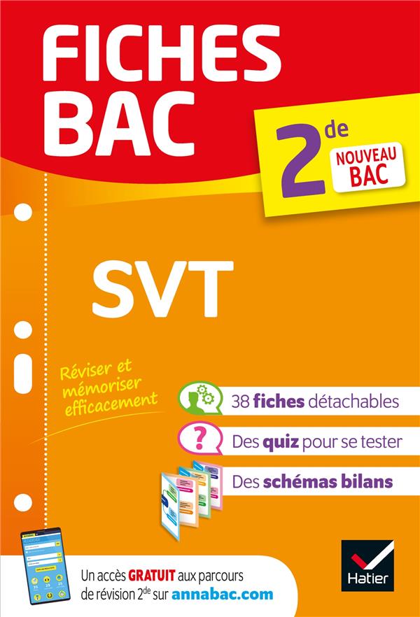 Fiches bac Tome 45 : SVT ; 2de