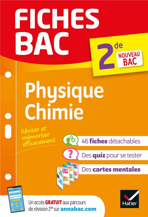 Fiches bac Tome 43 : physique-chimie ; 2de