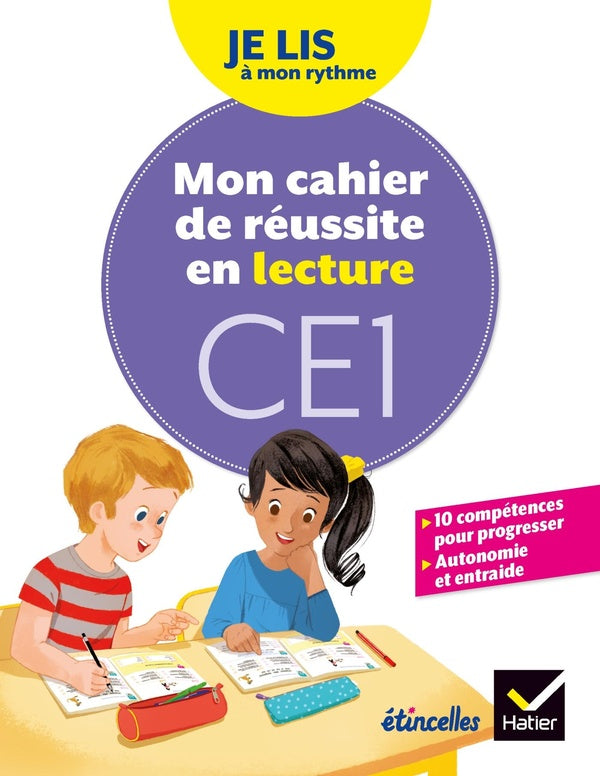 étincelles : je lis à mon rythme ; lecture CE1 ; mon cahier de réussite (édition 2019)