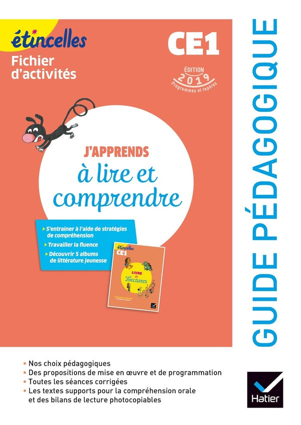 étincelles : français ; j'apprends à lire et comprendre ; guide pédagogique (édition 2019)